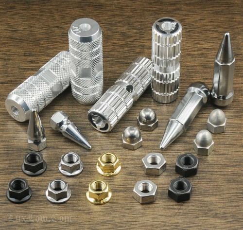 Chopper bicycle axle nuts - 3/8",