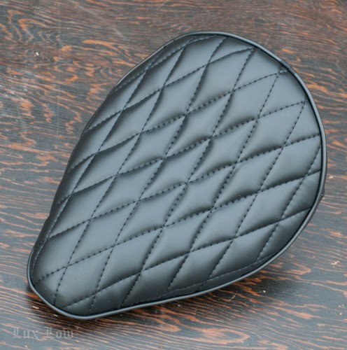 Quilted chopper bicycle saddle - quilted,