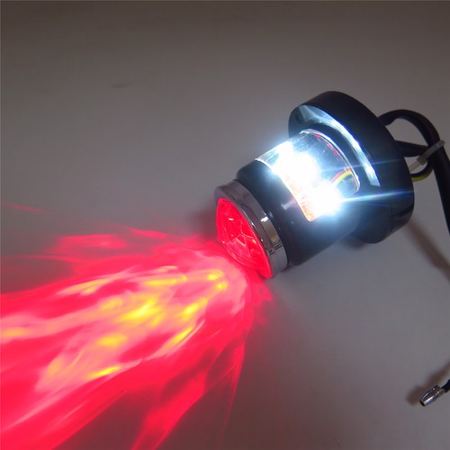 Chrome lid black tail light - chrome,