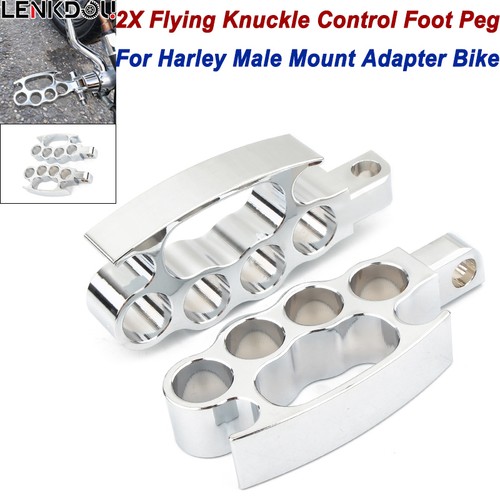Chrome foot pegs male mount - chrome,